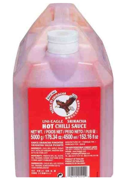 5 Lt Uni-Eagle Sriracha Hot Chili Sos fırsatları