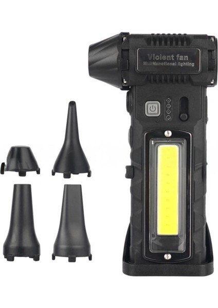 Şarjlı Işıklı Araç Kurutucu Mangal Üfleme Yaprak Temizleme Mini Turbo Jet Fanı F020 fiyatları