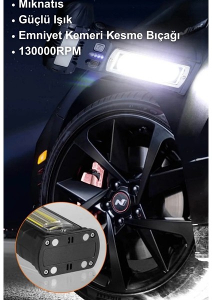 Şarjlı Işıklı Araç Kurutucu Mangal Üfleme Yaprak Temizleme Mini Turbo Jet Fanı F020 modelleri