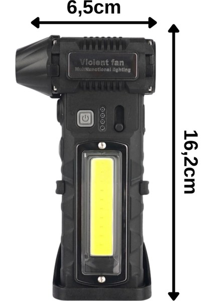 Şarjlı Işıklı Araç Kurutucu Mangal Üfleme Yaprak Temizleme Mini Turbo Jet Fanı F020 fırsatları