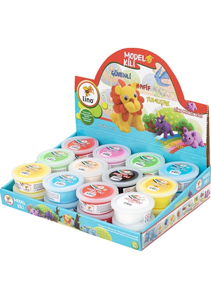 Oyun Hamuru Model Kili 24 Adet LN-2430