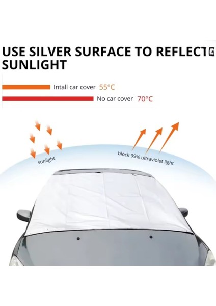 Suzuki Swift 1.2 Mhev Life Cvt Dc (Çift Renk) 2025 Kışlık Kalın Ön Cam Koruyucu - Kar ve Buz Koruyucu