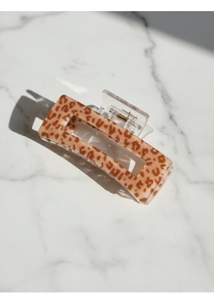 Kadın Leopar Desenli Akrilik Mandal Toka fiyatları