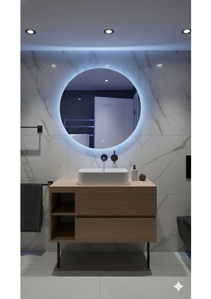 Yuvarlak Işıklı Banyo Ayna (50-80CM) fiyatları