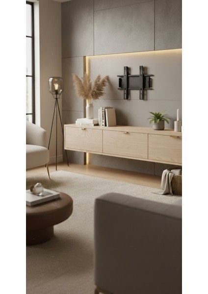 3011-S Sabit Duvar Tipi Tv Askı Aparatı (32–37 Inç / 82–92 Cm)