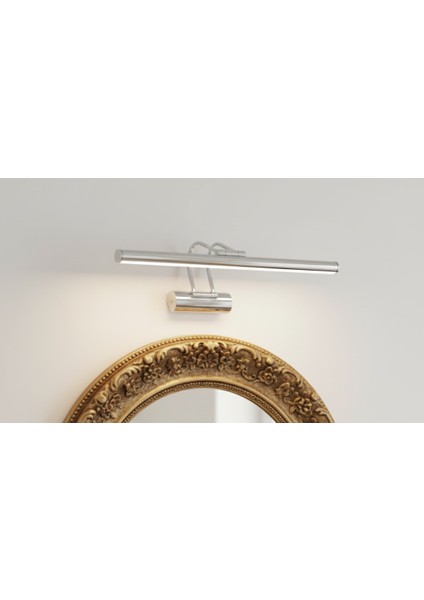 Krom Kasa Gün Işığı Banyo Duvar Ayna Tablo Aydınlatması