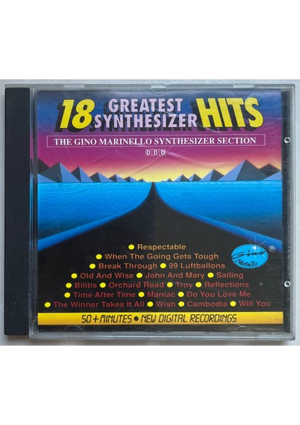 18 Greatest Synthesizer Hits CD (Orijinal Dönem Baskı Cd)