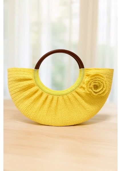 Yarım Ay Desen Kağıt Ip Tığ Işi El Örgüsü Çanta fırsatları