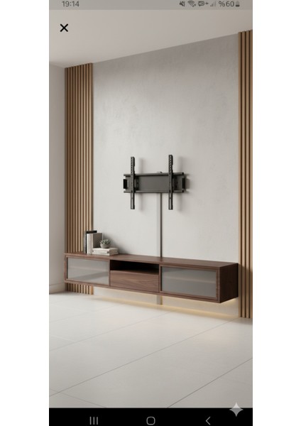 5011-S Sabit Duvar Tipi Tv Askı Aparatı | 32–55” (82–140 Cm) Uyumlu | Güçlü Metal Gövde