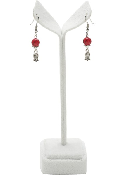 Mercan Doğaltaş Kolye ve Küpe