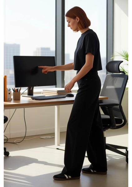 Kadın Yüksek Bel Bol Paça Denim Pantolon Fonksiyonel Dayanıklı Kaliteli Konforlu Estetik Şık modelleri