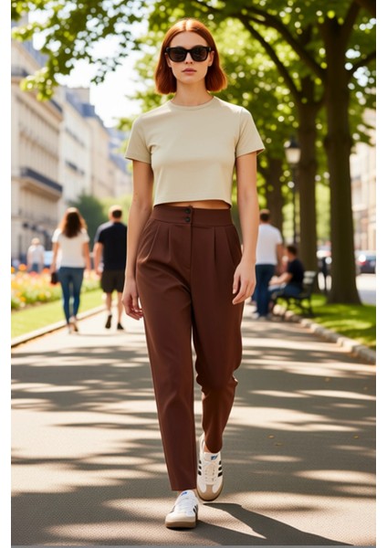 Kadın Düz Kesim Örme Pantolon Fonksiyonel Dayanıklı Kaliteli Konforlu Estetik Premium Spor fiyatları