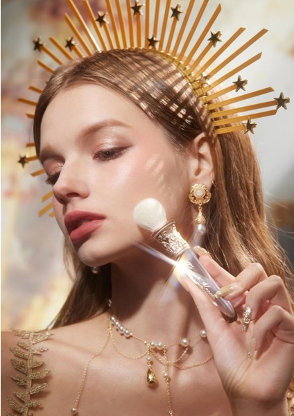 Kristal Allık Fırçası,lüks Sentetik & Merino Kıl Karışımı fırsatları