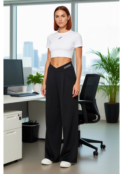 Kadın Baskılı Wide Leg Örme Pantolon Fonksiyonel Dayanıklı Kaliteli Konforlu Estetik Rahat fiyatları