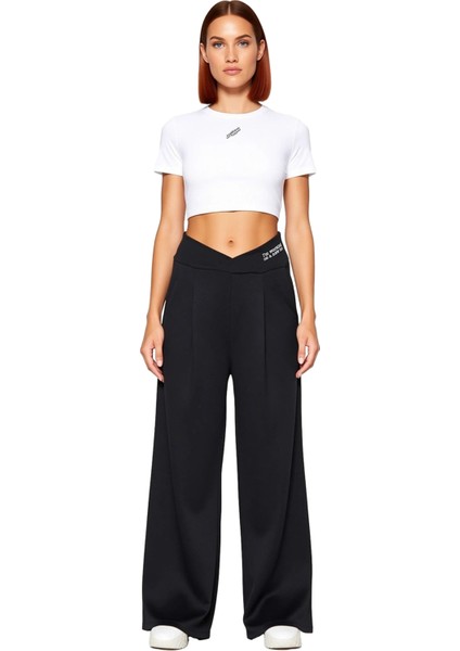 Kadın Baskılı Wide Leg Örme Pantolon Fonksiyonel Dayanıklı Kaliteli Konforlu Estetik Rahat fırsatları