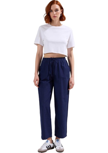 Kadın Yüksek Bel Havuç Kesim Pantolon Fonksiyonel Dayanıklı Kaliteli Konforlu Estetik Spor fırsatları