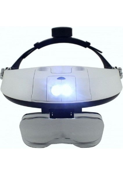 5 Mercekli Çok Fonksiyonlu Başlık Tip Işıklı Büyüteç 81001H fırsatları