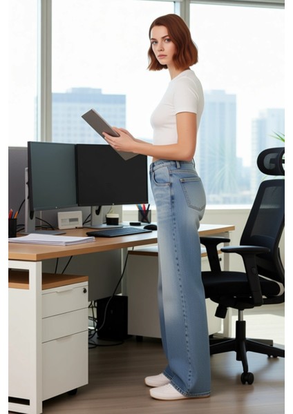 Genç Antrasit Wide Leg Kot Pantolon Fonksiyonel Dayanıklı Kaliteli Konforlu Estetik Modern modelleri