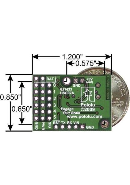 6 Kanal USB Servo Motor Kontrol Kartı - PL-1350