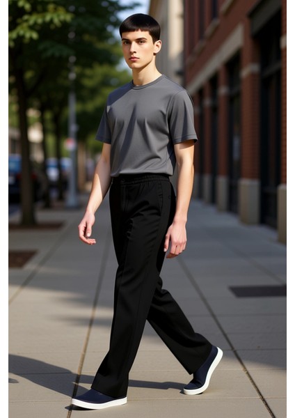 Kadın Yüksek Bel Düz Kesim Pike Pantolon Fonksiyonel Dayanıklı Kaliteli Konforlu Estetik Şık