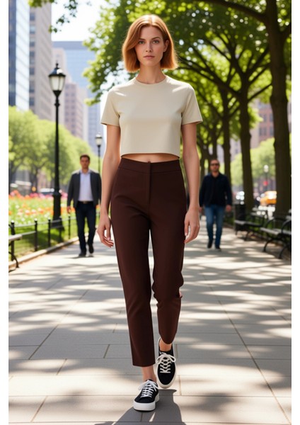 Kadın Şık Gece Cigarette Pantolon Fonksiyonel Dayanıklı Kaliteli Konforlu Estetik Premium Spor fiyatları