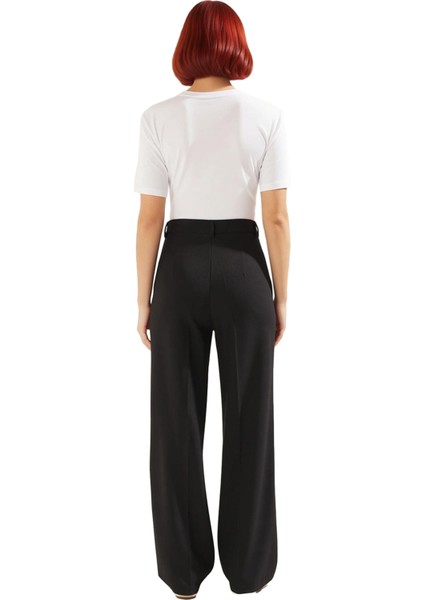 Kadın Straight Fit Dokuma Kumaş Pantolon Fonksiyonel Dayanıklı Kaliteli Konforlu Estetik Şık indirimleri