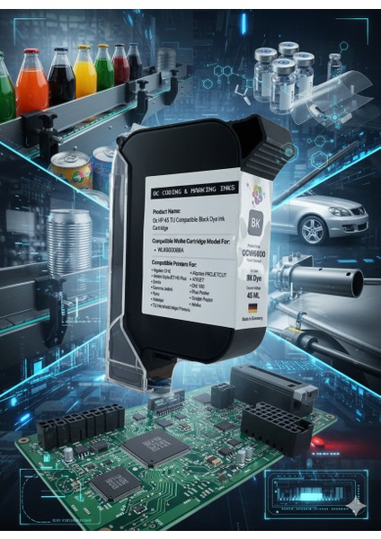 Hp 45 Wolke Videojet QCW660082 Muadil Plotter Kartuş