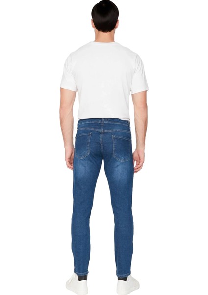 Erkek Slim Fit Denim Pantolon Esnek Kumaş Fonksiyonel Dayanıklı Kaliteli Konforlu Estetik Şık indirimleri