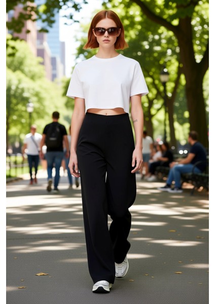 Kadın Geniş Paça Yüksek Bel Pantolon Modern Kesim Fonksiyonel Dayanıklı Kaliteli Konforlu Şık modelleri