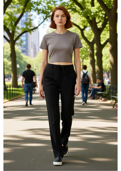 Kadın Dokuma Geniş Paça Pantolon Fonksiyonel Dayanıklı Kaliteli Konforlu Estetik Premium Şık fiyatları