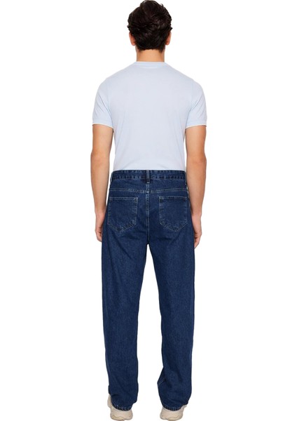 Erkek Bol Kesim Denim Pantolon Normal Bel Fonksiyonel Dayanıklı Kaliteli Konforlu Estetik Şık indirimleri