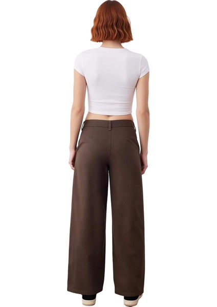 Kadın Normal Bel Geniş Paça Denim Pantolon Fonksiyonel Dayanıklı Kaliteli Konforlu Estetik fiyatları