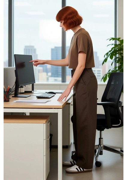 Kadın Normal Bel Geniş Paça Denim Pantolon Fonksiyonel Dayanıklı Kaliteli Konforlu Estetik modelleri