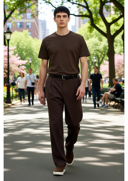 Erkek Çizgili Geniş Paça Pantolon Smart Kesim Fonksiyonel Dayanıklı Kaliteli Konforlu Spor modelleri