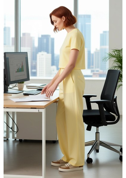 Kadın Yüksek Bel Bol Kesim Keten Pantolon Fonksiyonel Dayanıklı Kaliteli Konforlu Estetik Şık modelleri