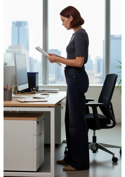 Kadın Geniş Paça Rejeneratif Pamuk Jean Pantolon Fonksiyonel Dayanıklı Kaliteli Konforlu Şık fiyatları