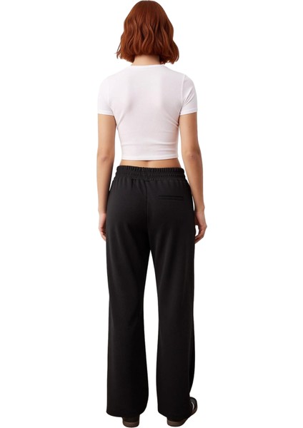 Wide Leg Nervürlü Örme Kadın Pantolonu Fonksiyonel Dayanıklı Kaliteli Konforlu Estetik Şık indirimleri