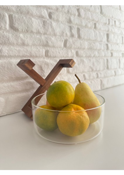 Akasya Standlı Cam Derin Kase Salata Kasesi Meyve Çerez Sunumluk Tabağı 17 cm modelleri