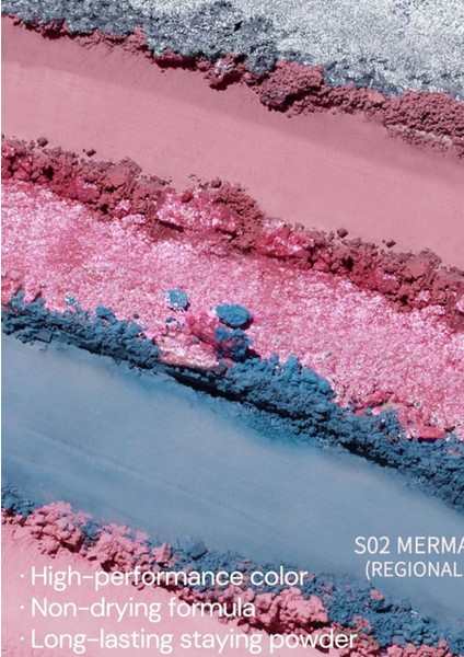 Mermaids Tears Palet,6'lı Allık, Far, Aydınlatıcı, Su Pasteli Işıltılar modelleri