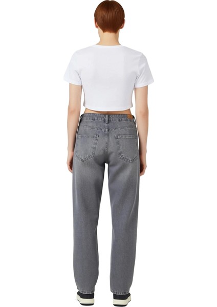 Kadın Yüksek Bel Geniş Paça Denim Pantolon Fonksiyonel Dayanıklı Kaliteli Konforlu Estetik fiyatları