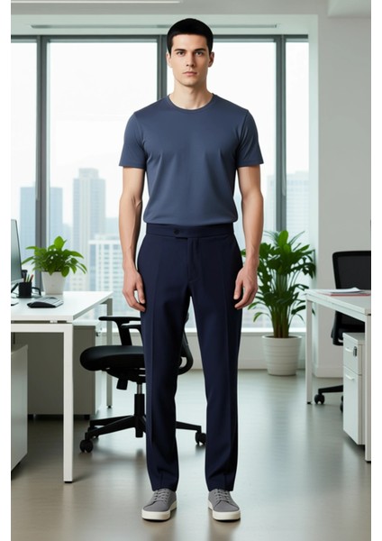 Erkek Düz Kesim Kumaş Pantolon Fonksiyonel Dayanıklı Kaliteli Konforlu Estetik Premium Şık fiyatları