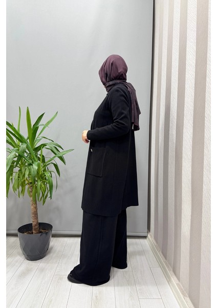 Touch Me Gömlek Yaka Triko Hırka Siyah T25PF-9001 fiyatları