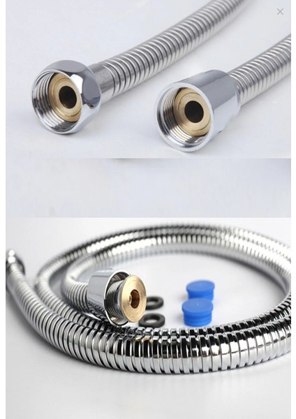 Çelik Örgülü Pirinç Somunlu Paslanmaz Yıpranmaz 150 cm Banyo Duş Hortumu 2 Li fırsatları