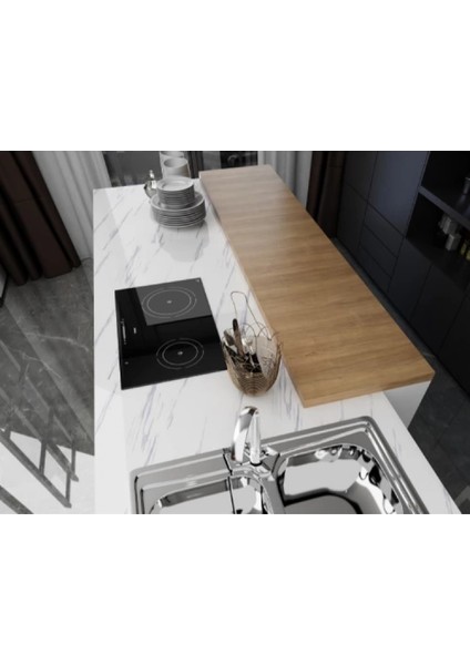 Doğal Mermer Desenli Yapışkanlı Tezgah Folyosu 5m fırsatları