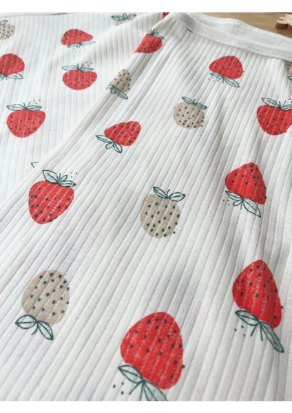 Naturel Çilek Pamuklu 80X95 cm Tek Kat Penye Bebek Battaniye fırsatları