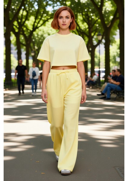 Kadın Wide Leg Keten Dokulu Pantolon Fonksiyonel Dayanıklı Kaliteli Konforlu Estetik Rahat fiyatları