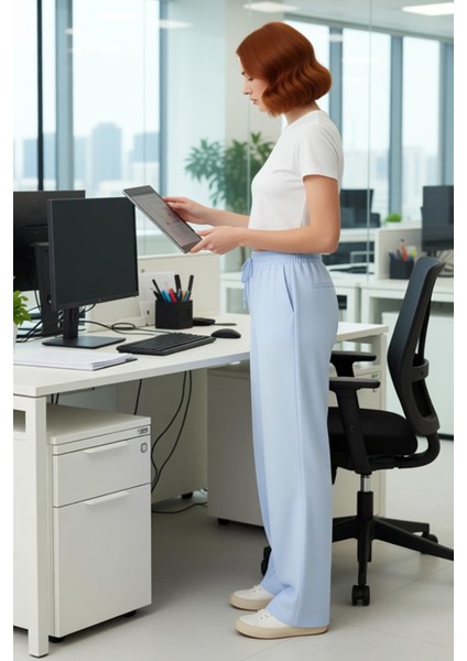 Kadın Müslin Wide Leg Pantolon Rahat Kesim Fonksiyonel Dayanıklı Kaliteli Konforlu Estetik fiyatları