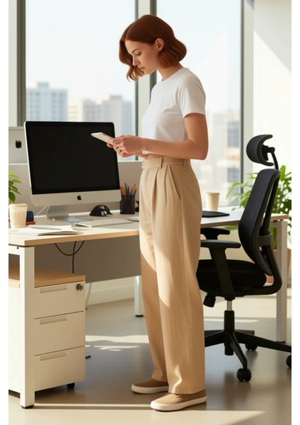 Kadın Yüksek Bel Bol Kesim Keten Pantolon Fonksiyonel Dayanıklı Kaliteli Konforlu Estetik Şık modelleri