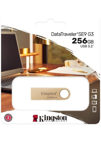 Kingston DTSE9G3-256GB 256GB 220MB-S Metal USB 3.2 Gen 1 Datatraveler Se9 G3 Flash Bellek fiyatları