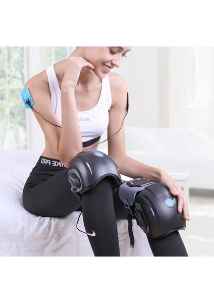 Ems'li (Elektriksel Kas Uyarımı) Isıtmalı Titreşimli Diz Medikal Masaj Cihazı - Akıllı Isı